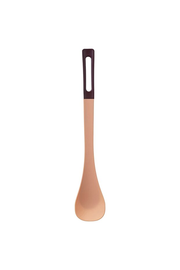 KNORRHANE Spoon for cooking, light orange/dark red, 33 cm