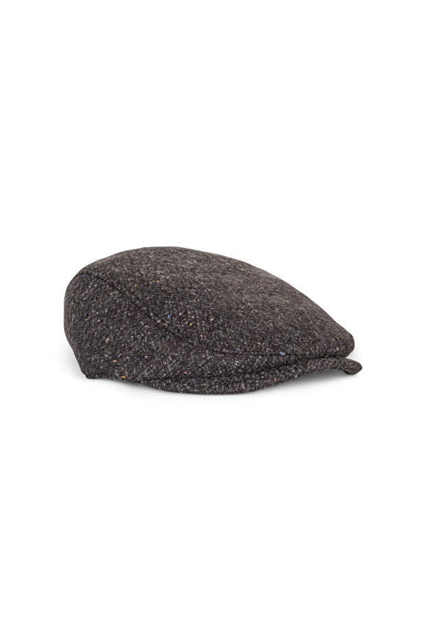 TARETTİ Premium Kahverengi Yün Karışımlı Kaşe Kumaş Ivy Cap – El İşçiliği Klasik Erkek Şapka