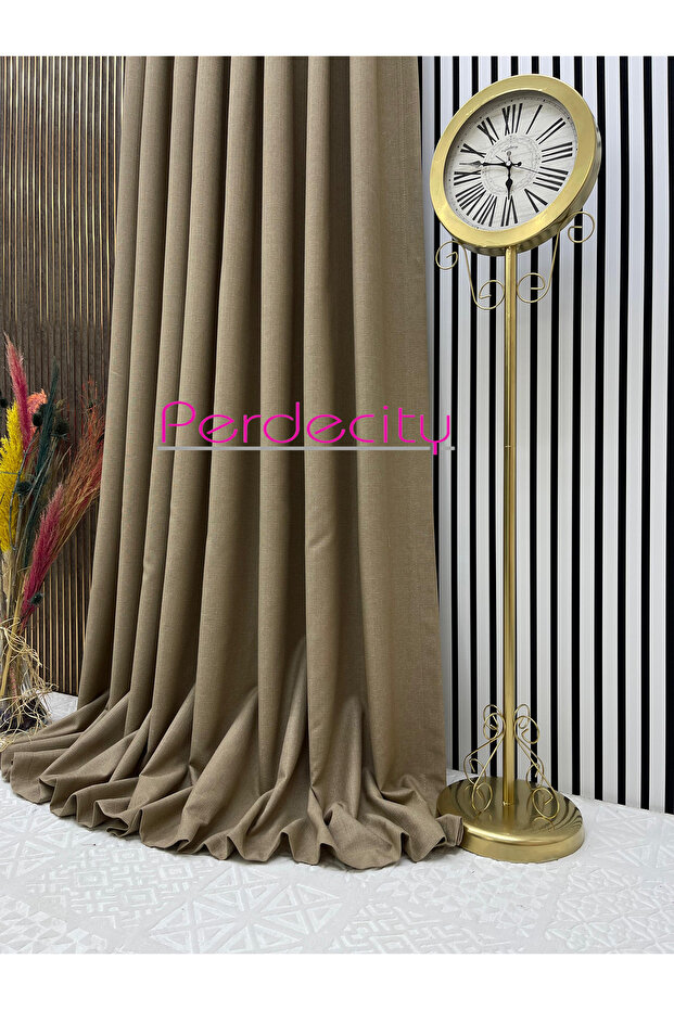 Natural Linen Bohemian Style Mink Background Curtain 1X3, Not Easily Wrinkled, Suitable for Any Room - 2
