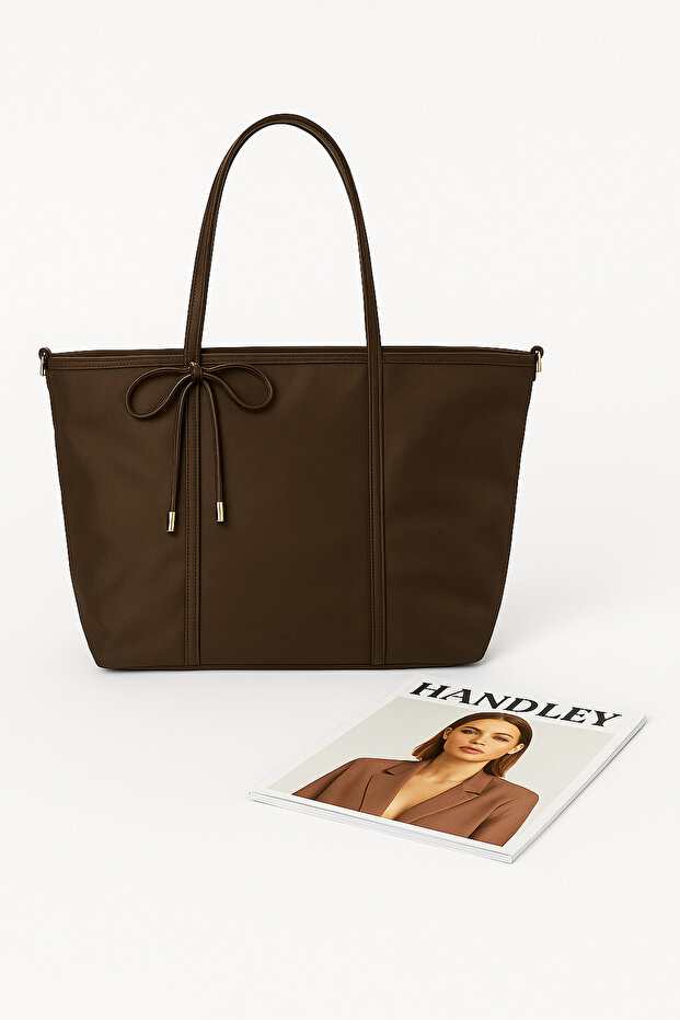 حقيبة كتف فاخرة على شكل فيونكة - 1