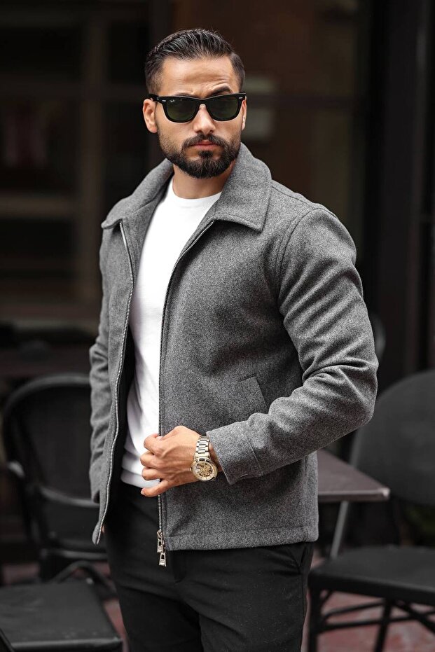 New Season Comfortable Cut Trendy Winter Men's Cashmere Jacket
