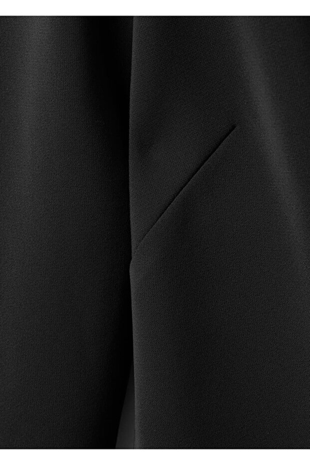 Drape yaka uzun kollu elbise - 6