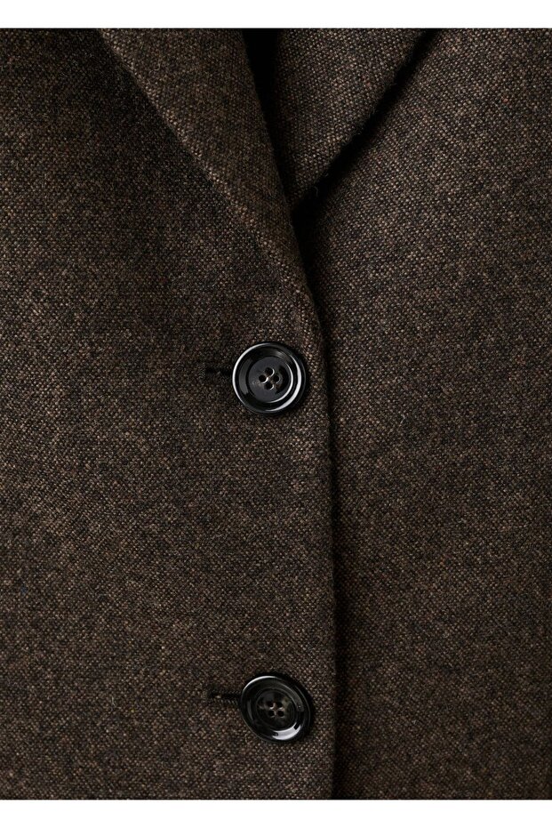 Kırçıllı yün blazer ceket - 5