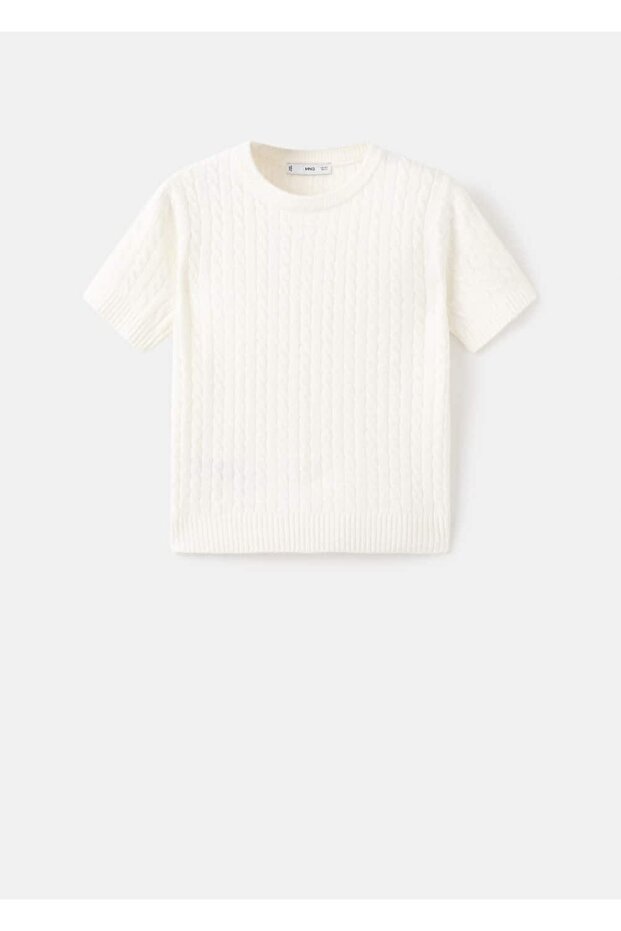 Kısa kollu triko kazak - 3