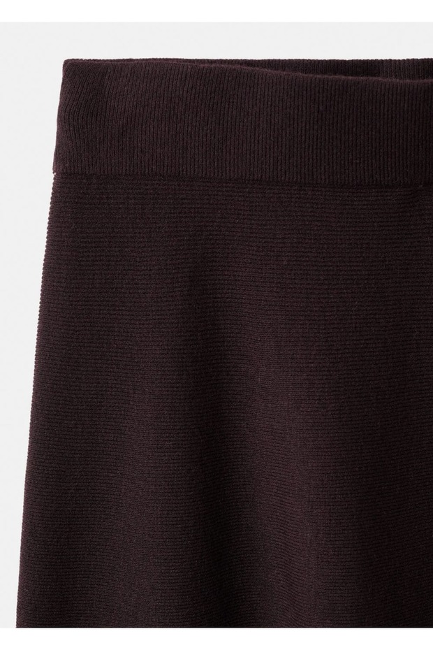 Yün karışımlı triko etek - 6