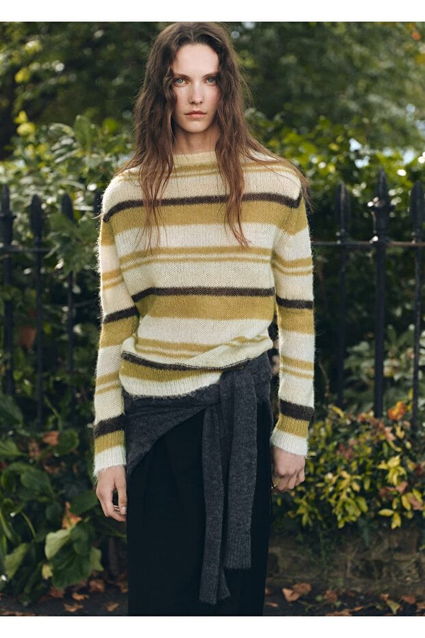Transparenter Alpaka-Pullover - 2