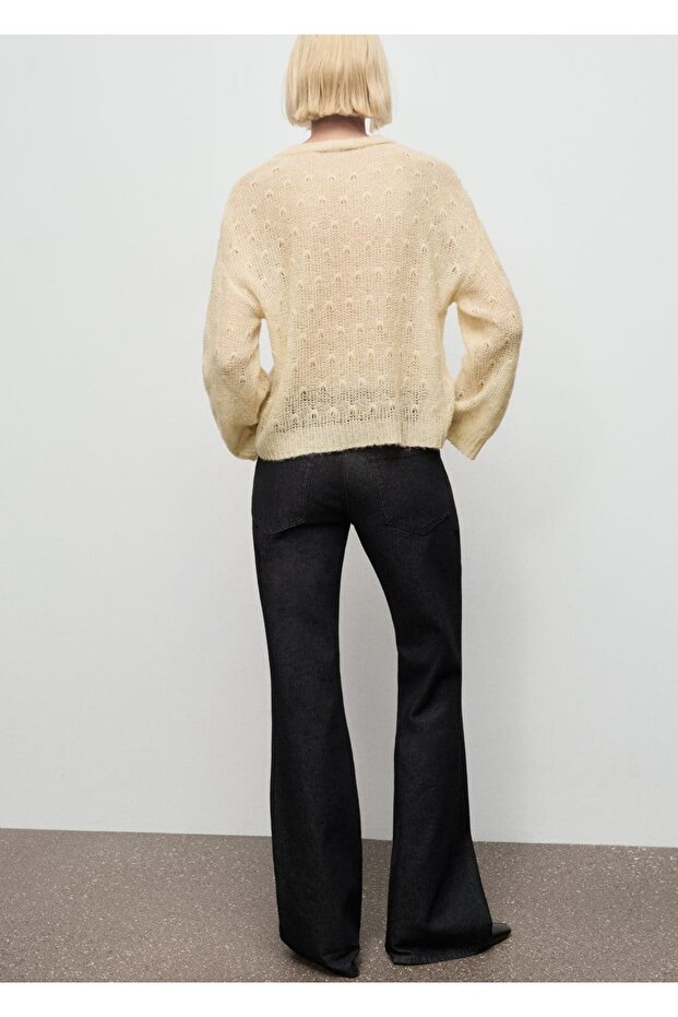 Ajur örgü kazak - 4