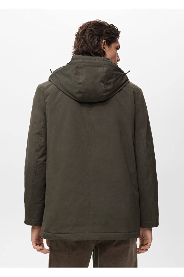 Su geçirmez kapüşonlu parka - 4