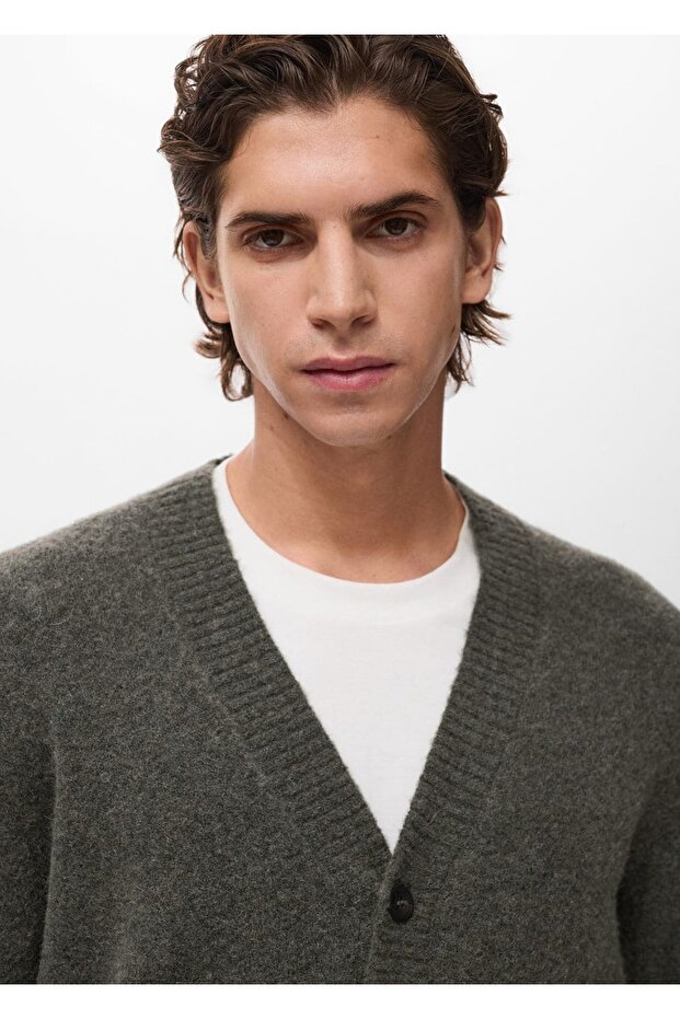 Yün karışımı triko hırka - 8