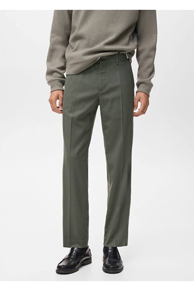 Regular kesim pensli pantolon - 1