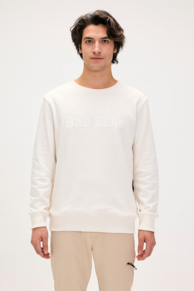 سويت شيرت رجالي مطبوع Snow Marshmallow Crewneck