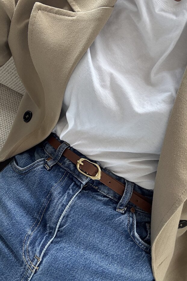 Marta Gold Buckle Women's Belt