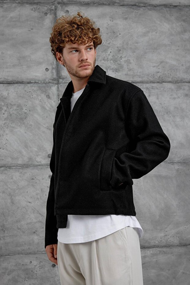 Siyah Mrk Kaşe Ceket - 3