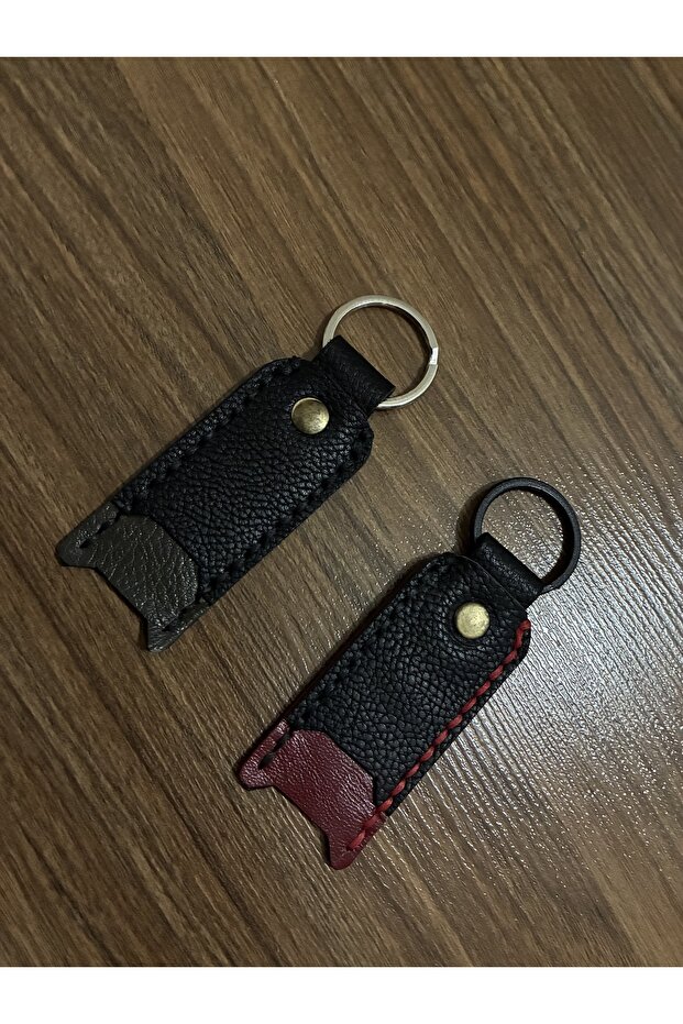 Genuine Cowhide Leather Keychain, Keychain with Flash Memory Compartment, Special for Those Who Feel Like Vips