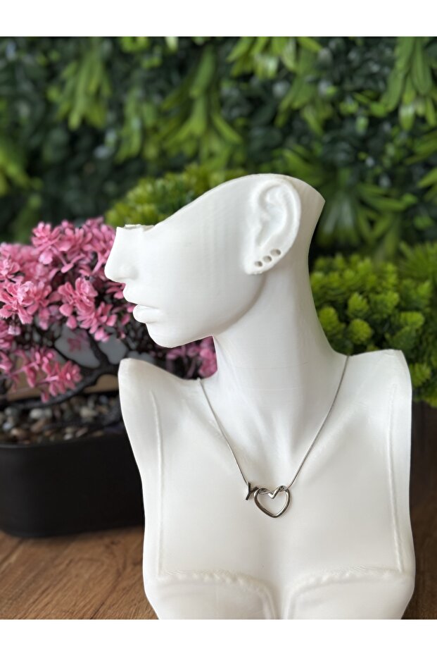 Heart Y Letter Steel Necklace