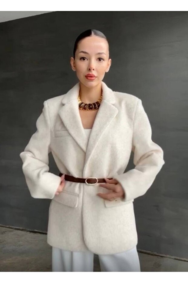 Gold Fox Oversize Blazer Jacket