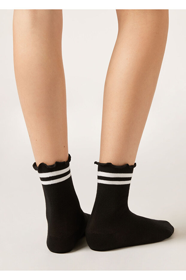 جوارب منقوشة مخططة - 1