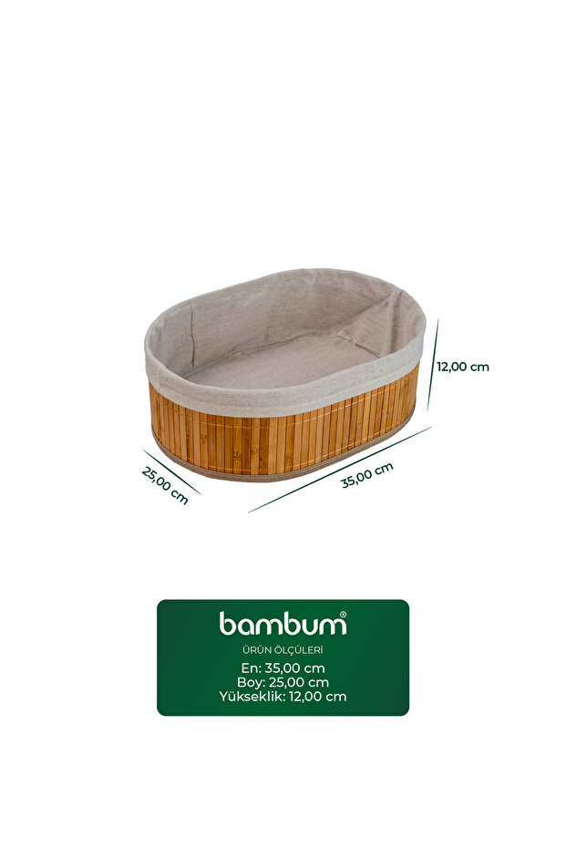 Linen 3'lü Sepet Seti Oval - 3