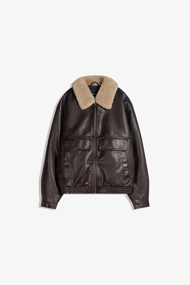 Suni deri ceket - 1