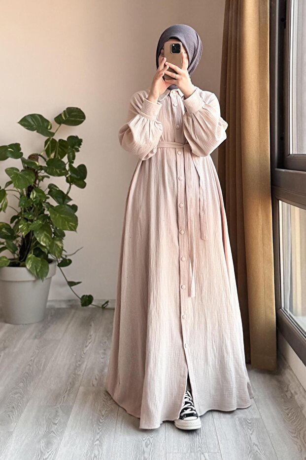 Kloş Müslin Ferace-Bej - 4