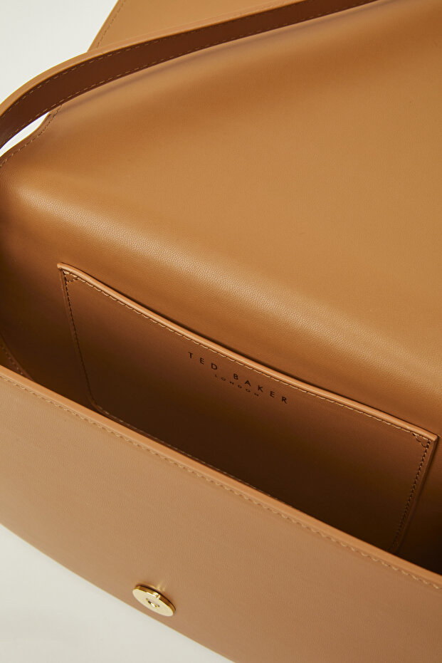 Geantă de umăr cu piele simplă - 4