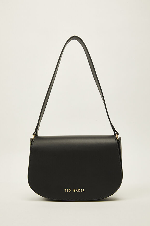 Geantă de umăr cu piele simplă - 1