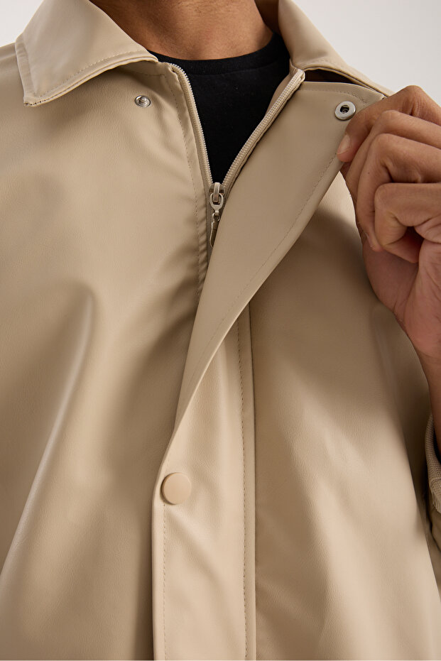 سترة جلدية مزينة بالدبابيس - 6