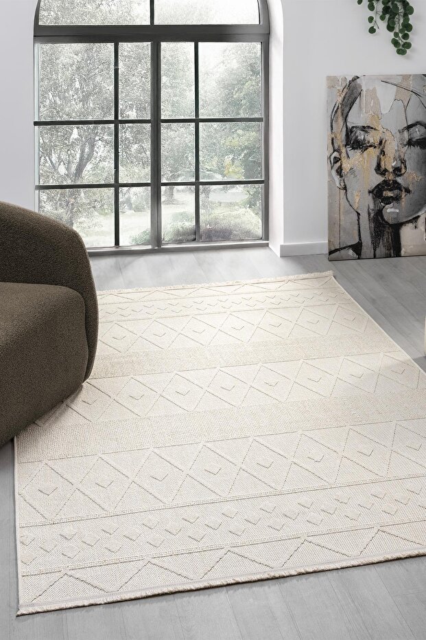 Loopal Dokuma Halı Krem 620 - 1