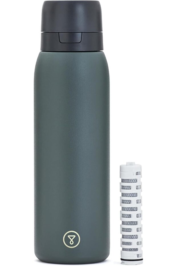 BottlePro Reusable Bottle, Filter + 80 Pollutants, BPA Free, Sustainable Refills and Airt