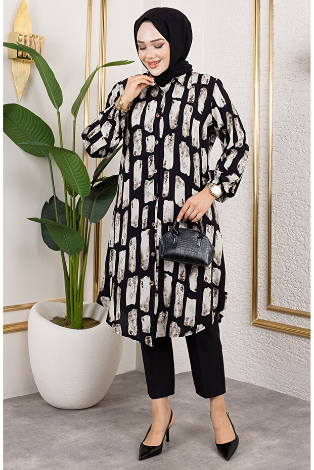 Kareli Viskon Tunika 0176-01 Vizon - 2