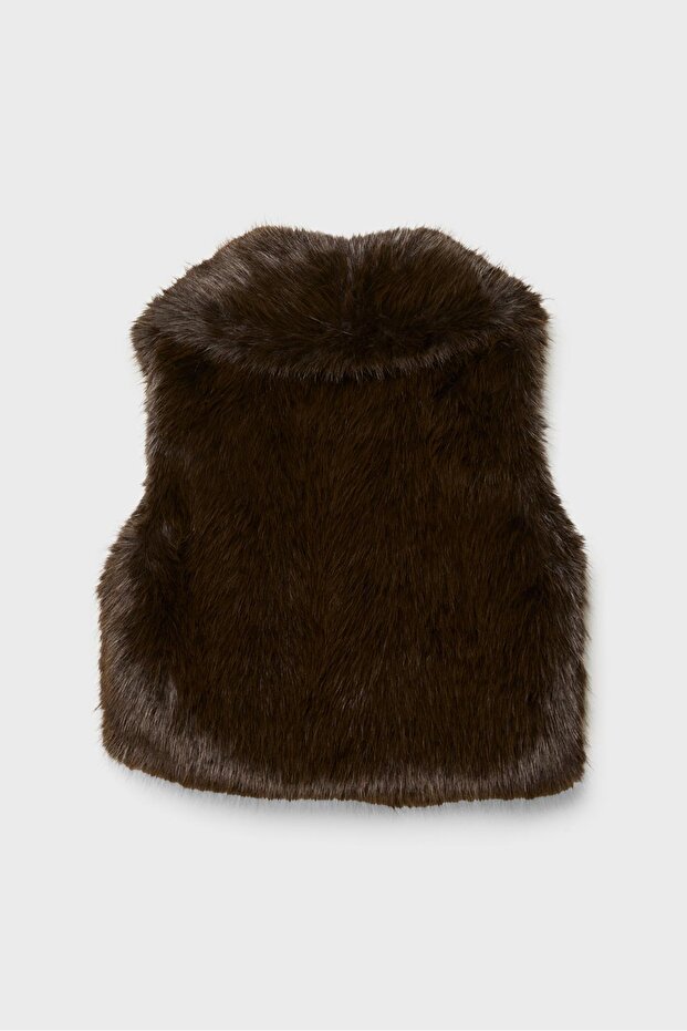 Suni kürk yelek - 6