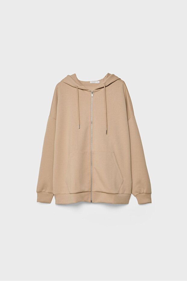 Oversize kapüşonlu sweatshirt - 6
