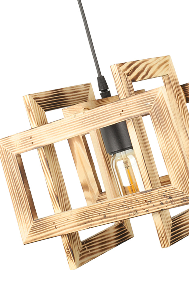 Ligna Tekli Ahşap Avize - 3