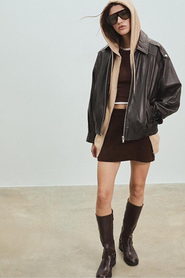 Oversize kapüşonlu sweatshirt - 3