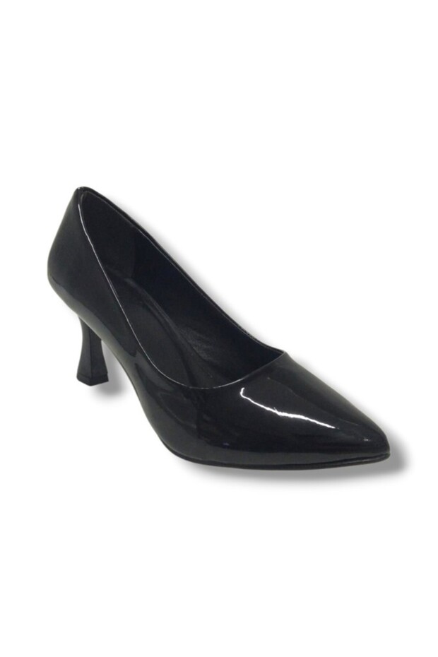 678-26 Patent Leather Thin Heel Women's Shoes