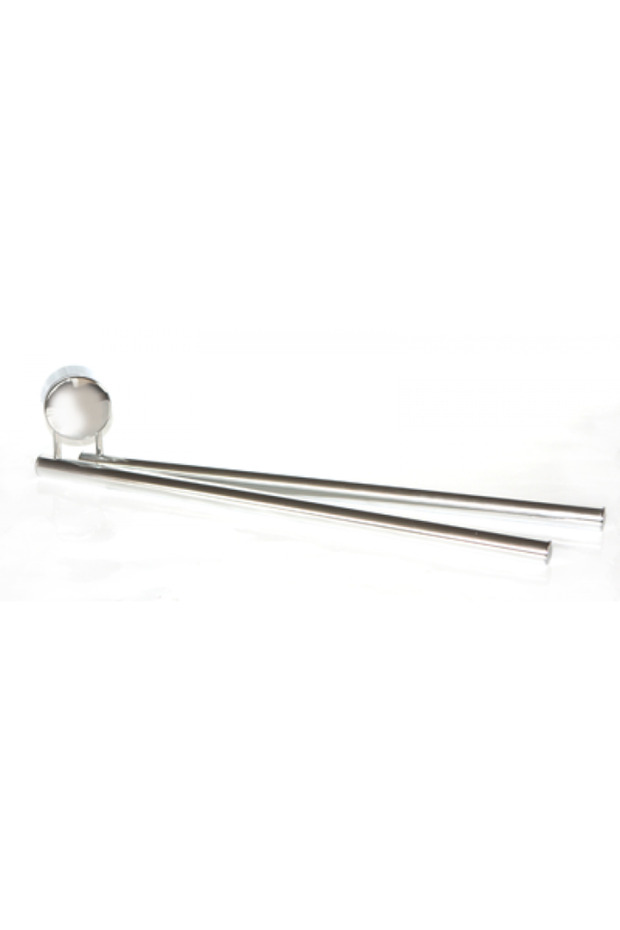 Double chrome towel rack - 1