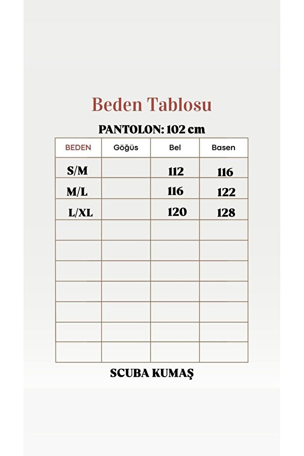 Bemuna İspanyol Paça Çımalı Scuba Pantolon-EU2450 Siyah - 6