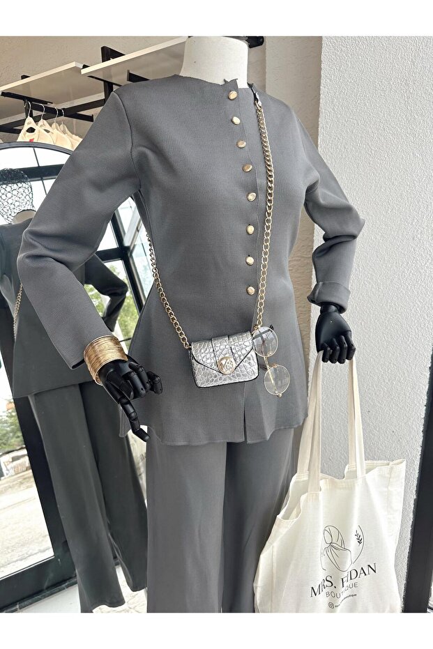 Merserize Takım Füme - 8