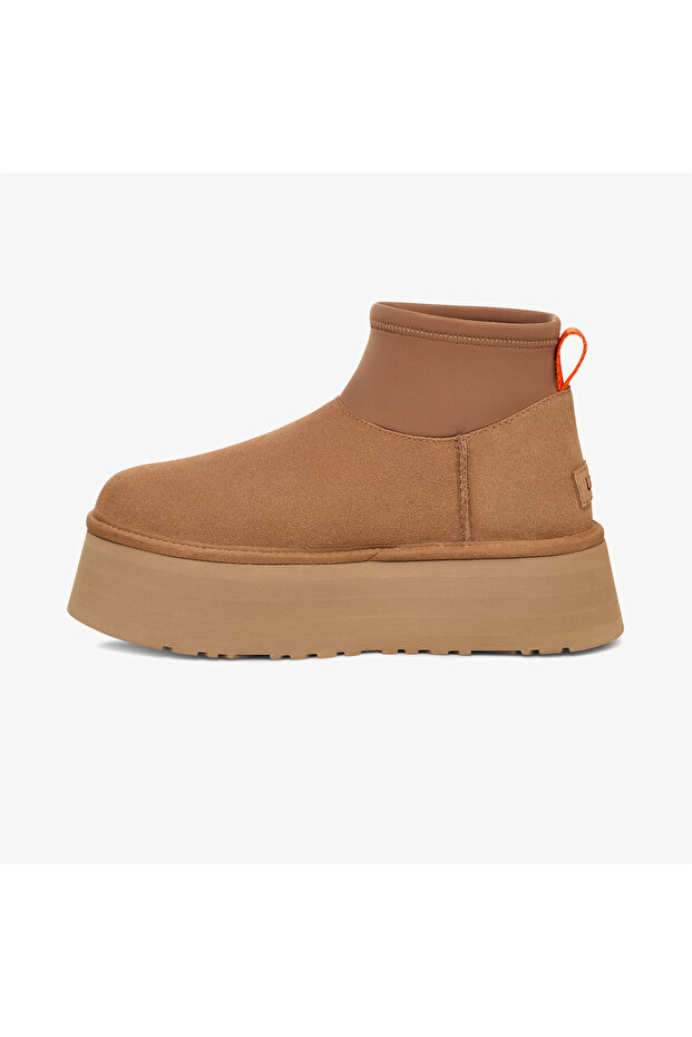 Női lapos talp logóval nyomtatott kényelmes sport stílusú barna csizma és csizma 1168170 -TABA - 4