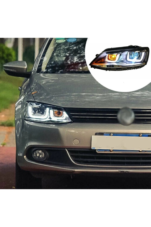 VW JETTA 2011-2017 MK6 ÇİFT U LEDLİ ÖN FAR - 1