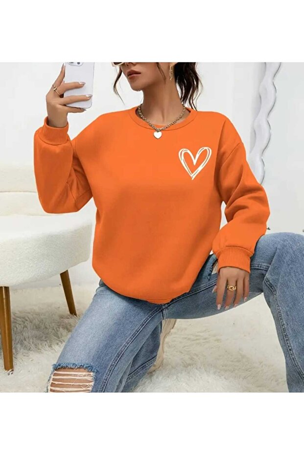 Baskılı Swetshirt. - 1