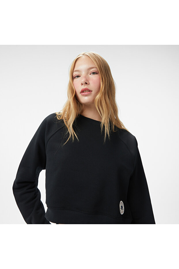 Kadın Siyah Sweatshirt - 4