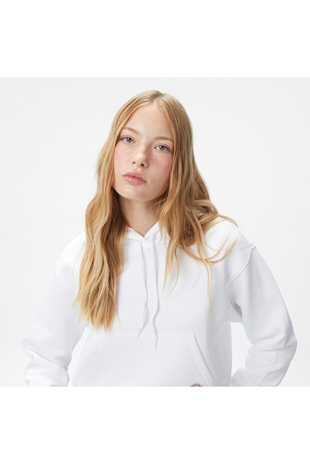 Kadın Beyaz Sweatshirt - 4