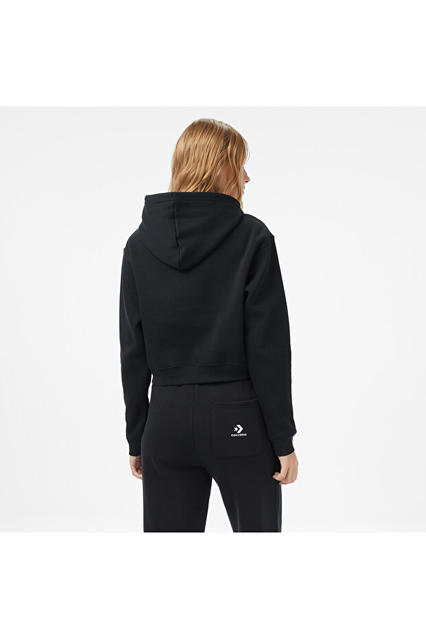 Kadın Siyah Sweatshirt - 2