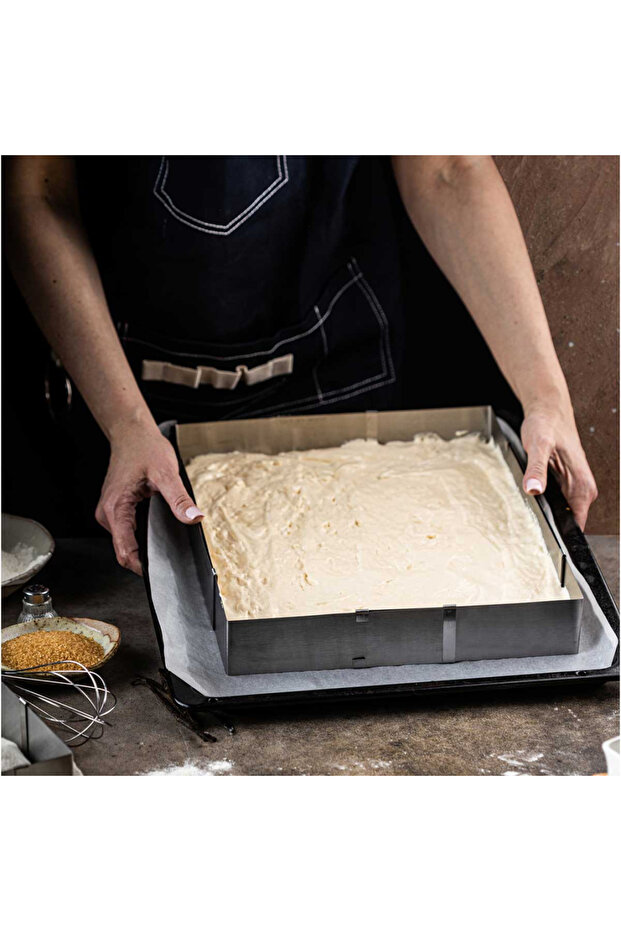 KINGHOFF KH-1907 RECTANGULAR ADJUSTABLE CAKE RIMS - 13