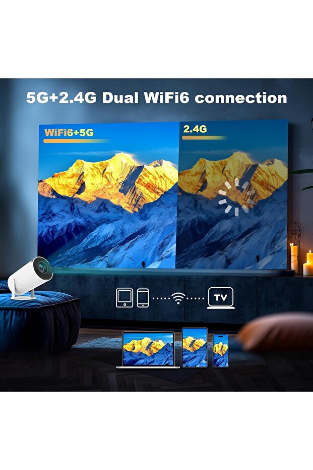 HY300 Mini Portable Projector - 3