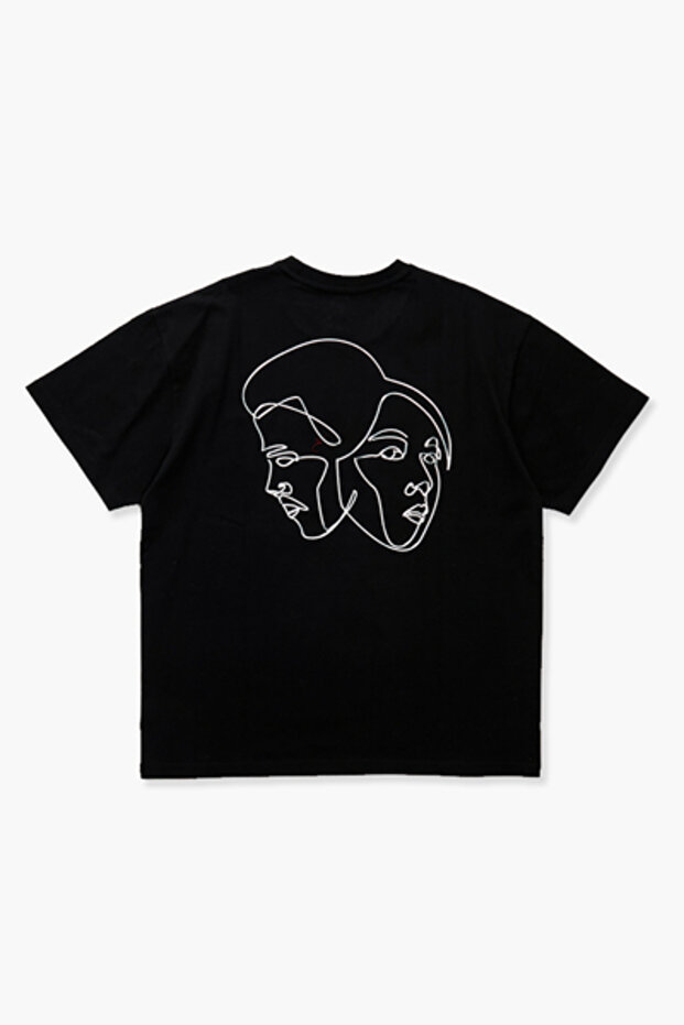 Line Art Detaylı Tişört - 2
