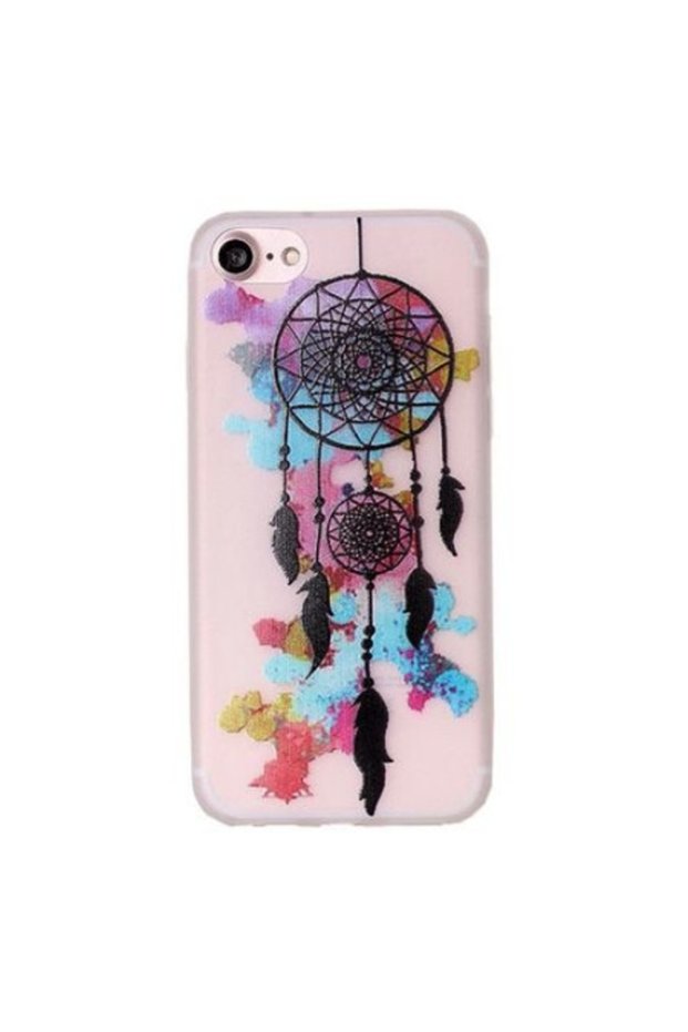 Fosforescent Protective Case for iPhone 7, Dreamcatcher Design