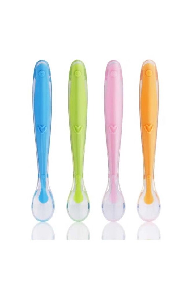 Kirecoo 4-Piece Baby Feeding Training Spoon With Case Set