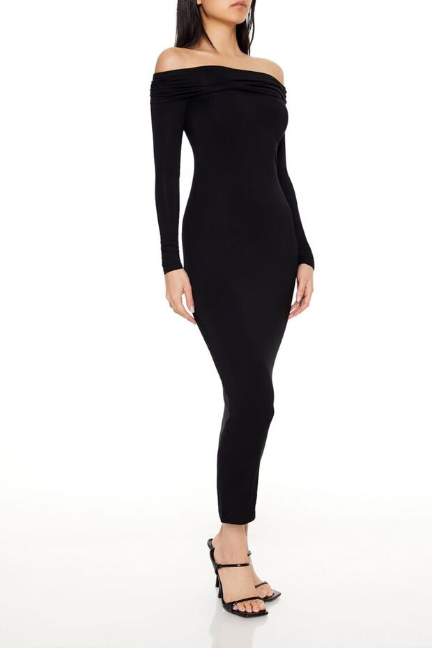 Madonna Yaka Midi Elbise - 4